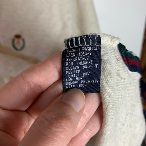 Chaps Ralph Lauren Cotton Linen Blend Polo T-Shirt Size Large - Picture 6 of 9